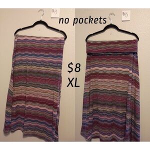 Multicolor Patterned Women's Skirt